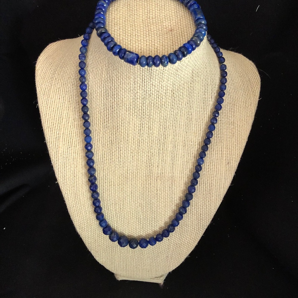 Jay King Mine Finds Lapiz necklace and bracelet